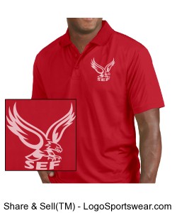 SEF Red Polo Design Zoom